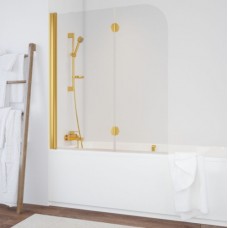 Шторка на ванну Vegas Glass E2V 0120 09 01 L профиль золото, стекло прозрачное