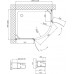 Душевой уголок Vegas Glass AFS-F 110*100 05 01 L профиль бронза, стекло прозрачное