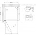 Душевой уголок Vegas Glass EP-Fis 0090 01 10 L профиль белый, стекло сатин