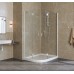 Душевой уголок Vegas Glass AFS-F Lux 110*100 01 01 R профиль белый, стекло прозрачное