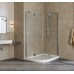 Душевой уголок Vegas Glass AFS-F Lux 120*80 08 01 R профиль глянцевый хром, стекло прозрачное