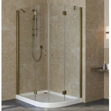 Душевой уголок Vegas Glass AFS-F Lux 120*90 05 01 L профиль бронза, стекло прозрачное