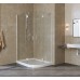 Душевой уголок Vegas Glass AFS-F Lux 120*90 01 01 L профиль белый, стекло прозрачное