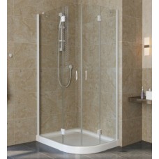 Душевой уголок Vegas Glass AFS-F Lux 80*90 01 01 L профиль белый, стекло прозрачное