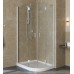 Душевой уголок Vegas Glass AFS-F Lux 80*90 01 01 L профиль белый, стекло прозрачное