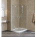 Душевой уголок Vegas Glass AFS-F Lux 80*90 01 01 R профиль белый, стекло прозрачное