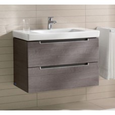 Тумба с раковиной Villeroy & Boch Subway 2.0 80 eiche graphit