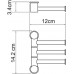 Полотенцедержатель Wasserkraft K-1053